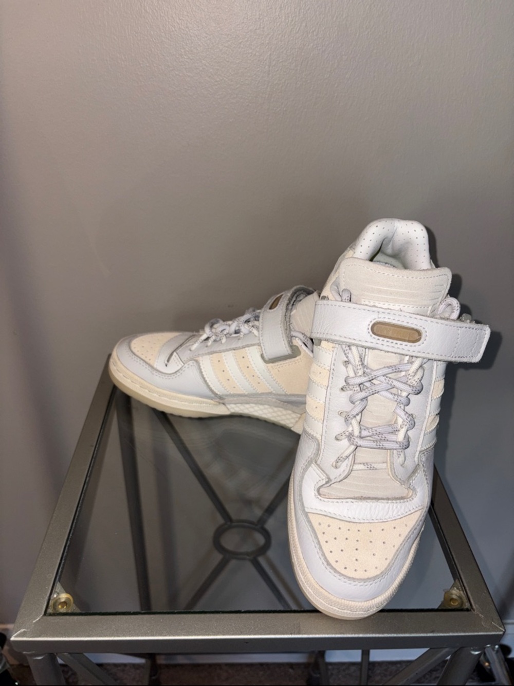 IVY PARK Kids High-Top Sneakers in White and Cream